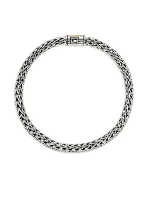 John Hardy 14K yellow gold sterling silver chain bracelet