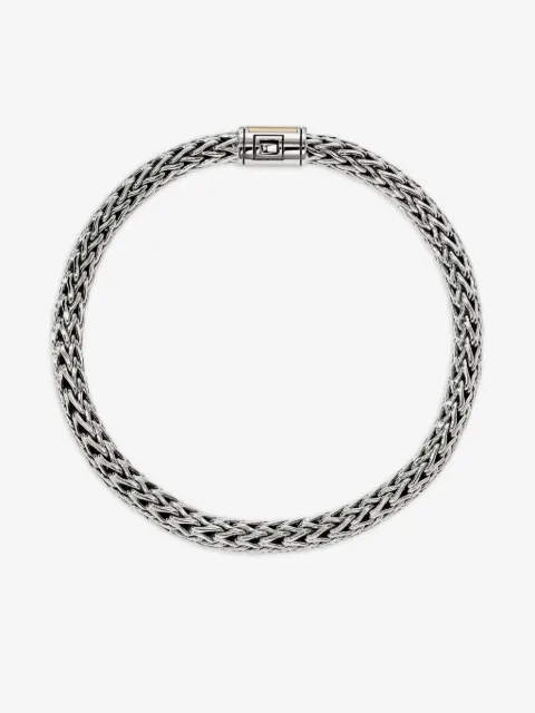 John Hardy 14K yellow gold and sterling silver Icon bracelet