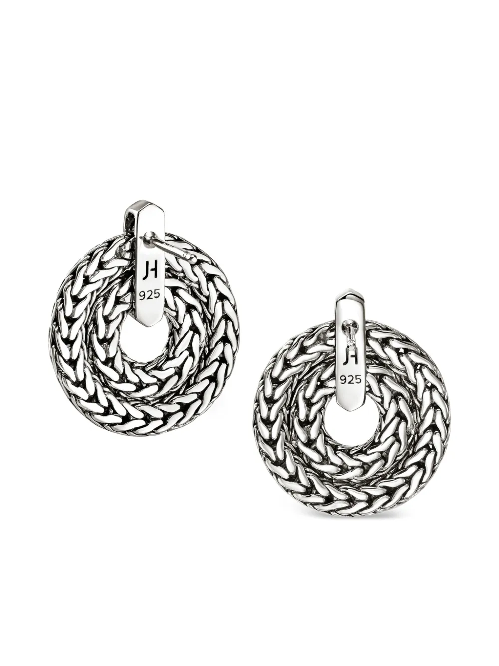 John Hardy boucles d'oreilles Icon Link en argent sterling | Image 2