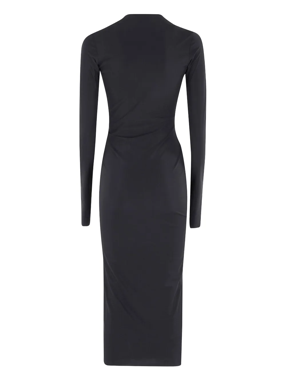 Amazuìn Sienna V-neck midi dress - Zwart