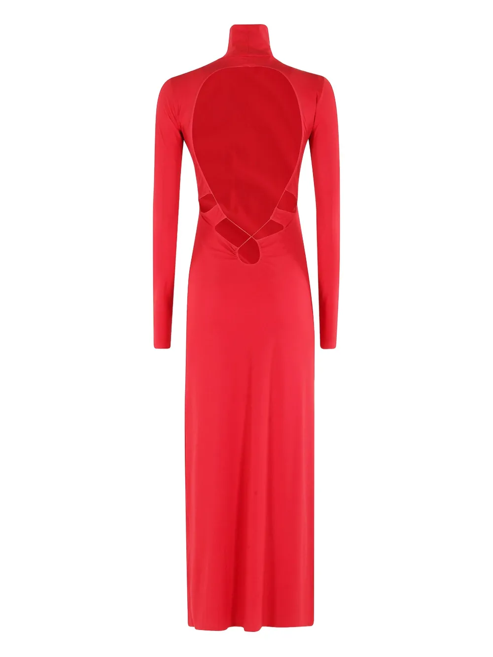 Amazuìn Jenna turtleneck maxi dress - Rood