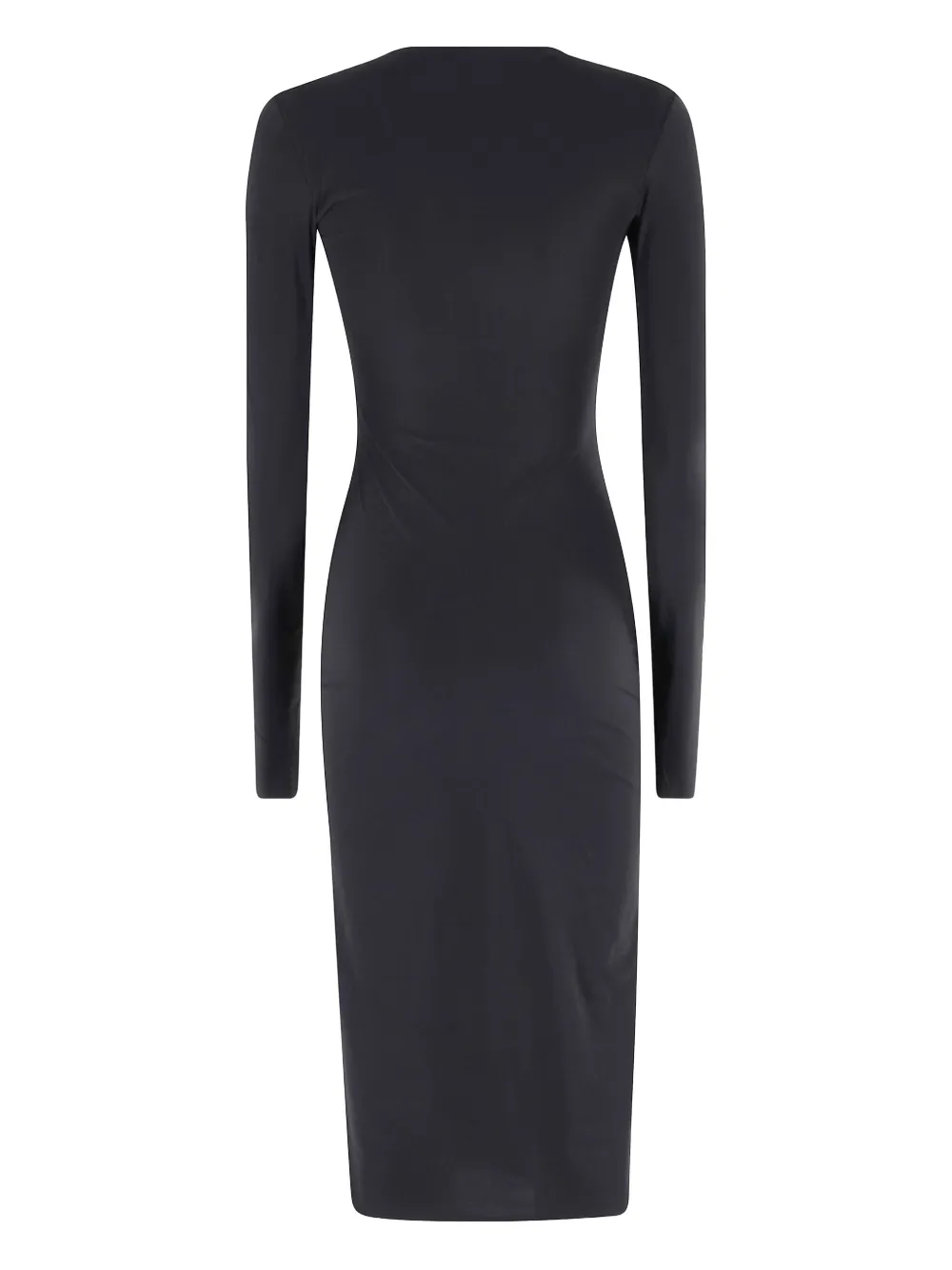 Amazuìn Francis long-sleeve dress - Zwart