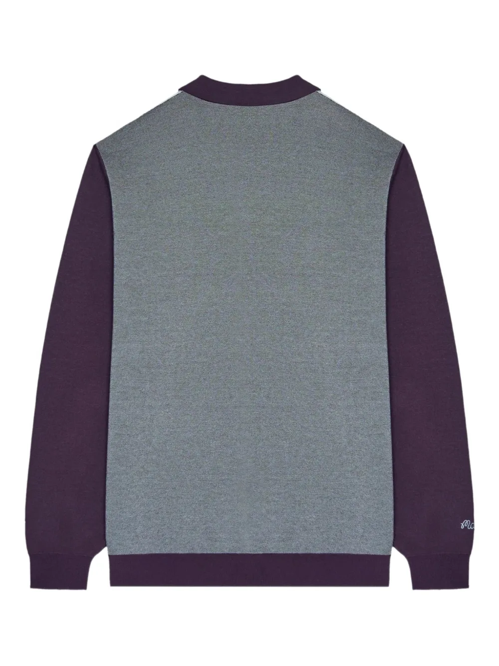 Malbon Golf Gestreepte trui met rits - Blauw