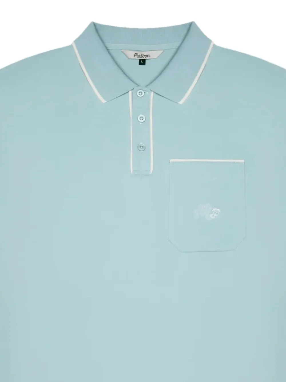 Malbon Golf Pique poloshirt met zak - Blauw