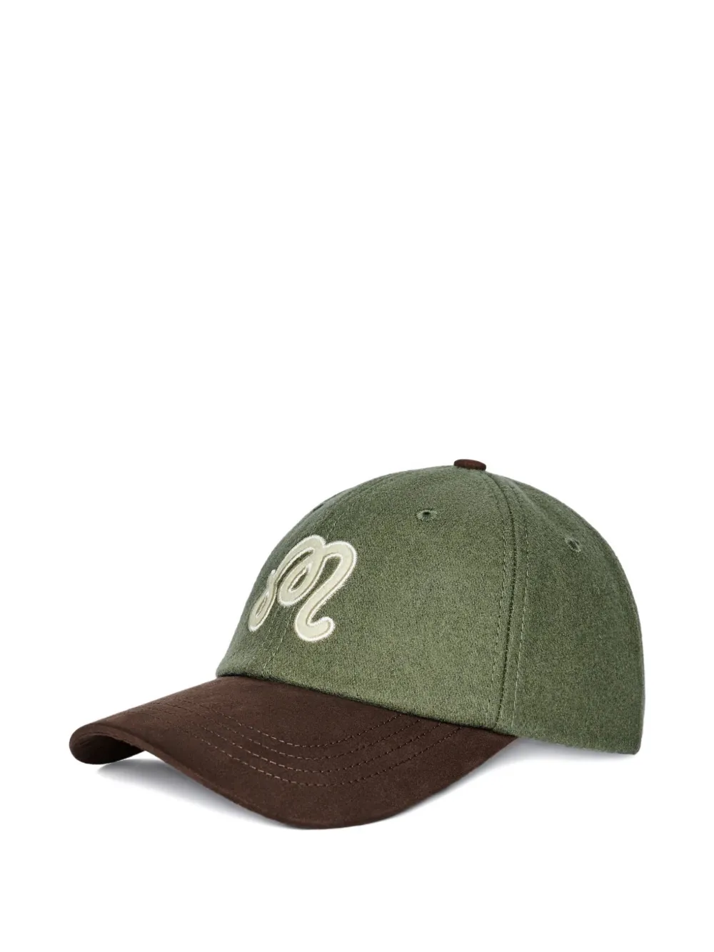 Malbon Golf Script Dad Hat In Green