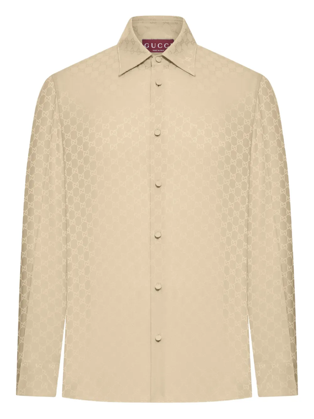 Gucci chemise en soie | tons neutres | Image 1