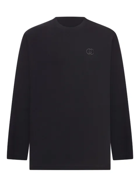 Gucci Interlocking G-embroidered T-shirt