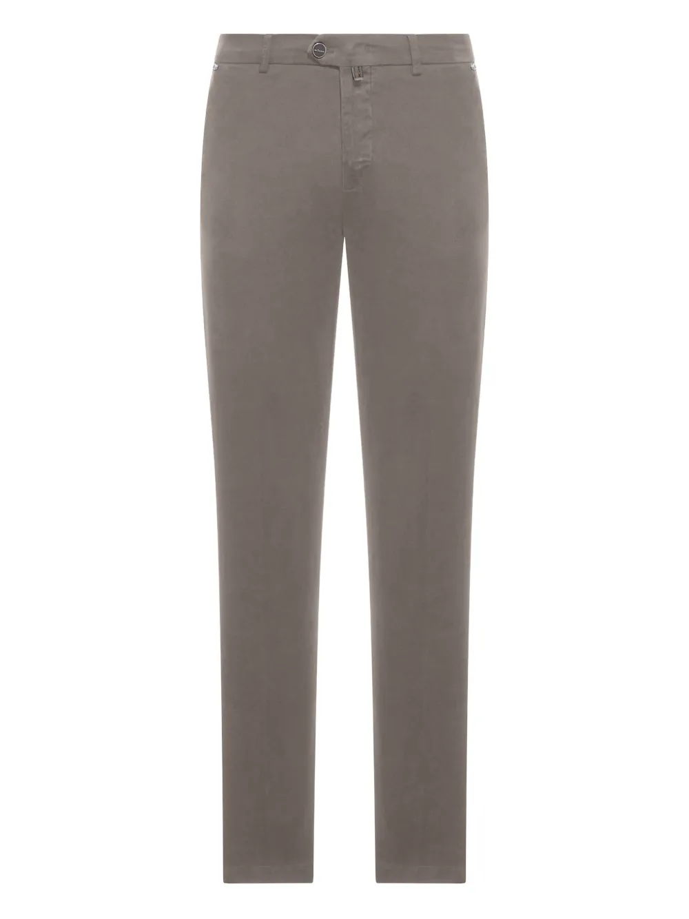 Kiton pantalon en coton à patch logo | gris | Image 1