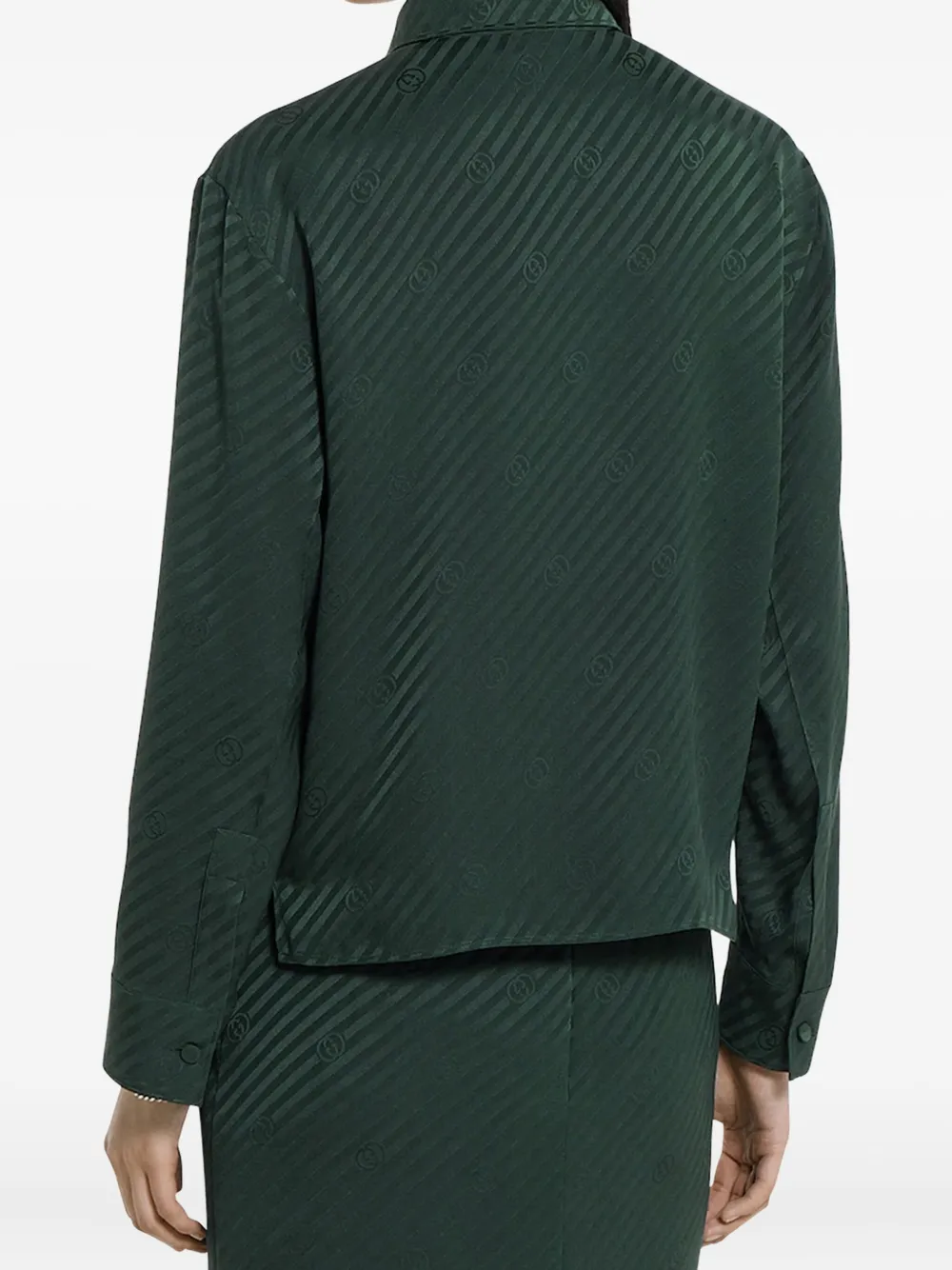 Gucci Gestreept blouse - Groen