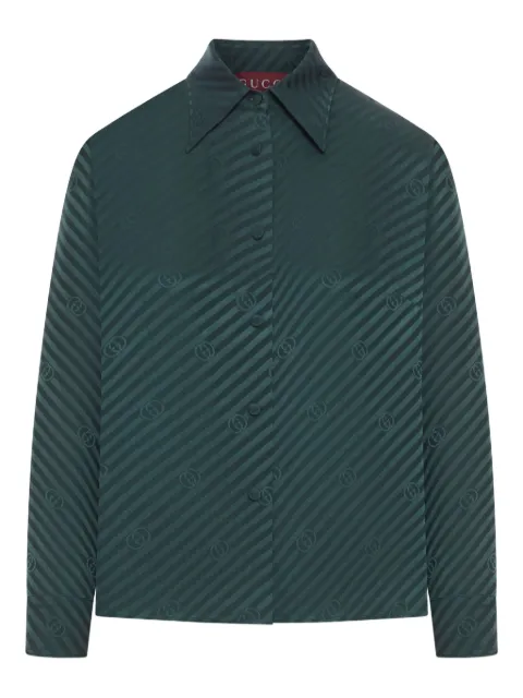Gucci camisa con rayas estampadas