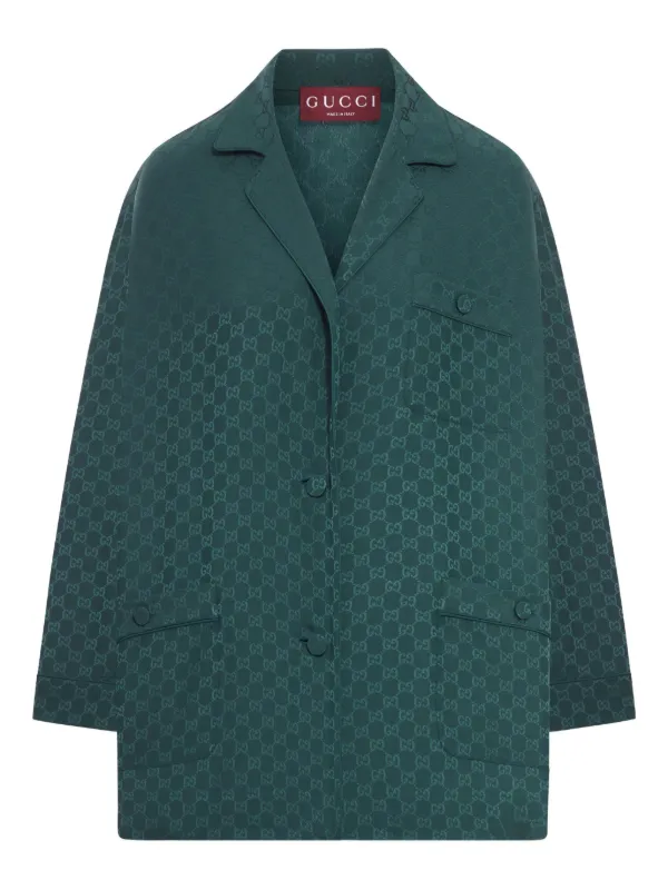 Gucci GG Silk Shirt Green FARFETCH ZA