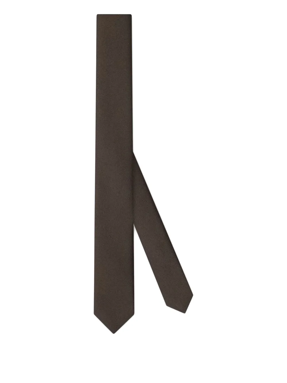 Gucci crepe-effect tie | Brown | Image 1