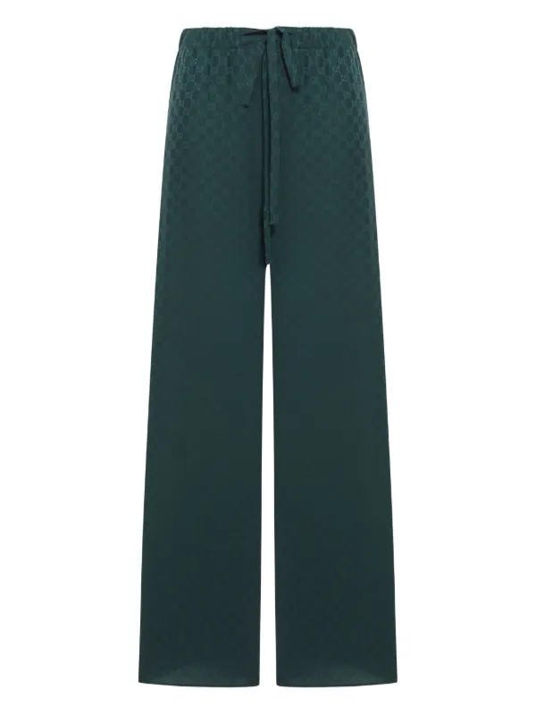 Gucci GGジャカード パンツ | グリーン | FARFETCH JP