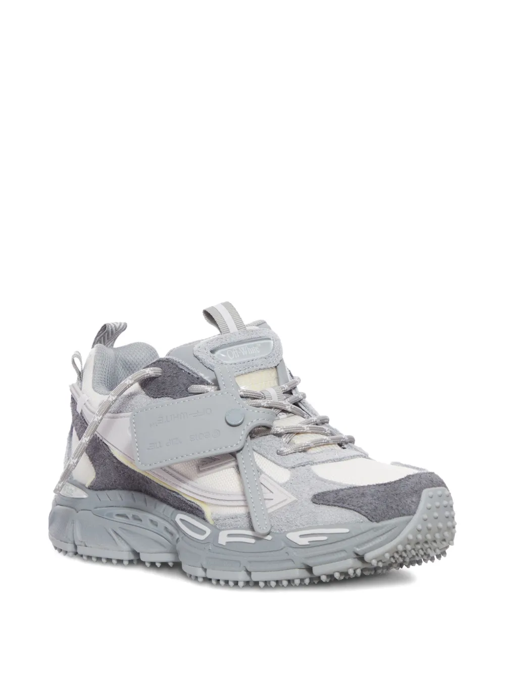 Off-White leather sneakers - Grijs
