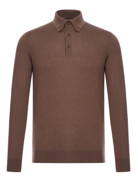 Zegna buttoned polo shirt