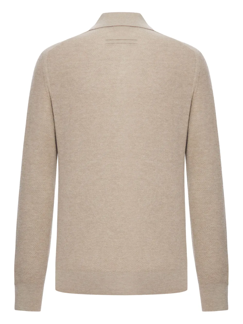 Zegna cashmere polo sweater - Beige