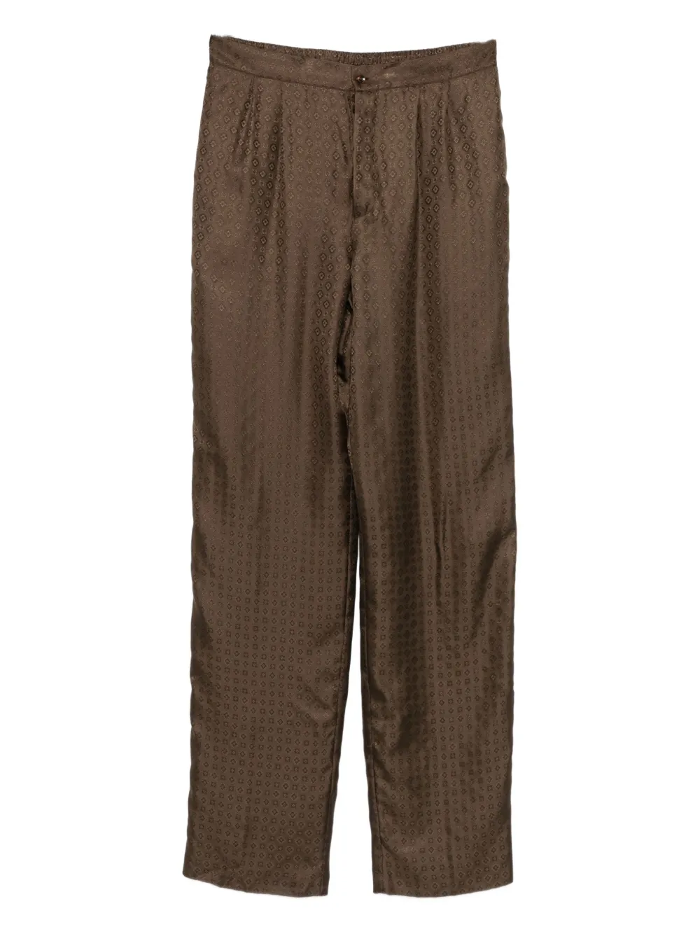 Saint Laurent button-fastening trousers | Brown | Image 1