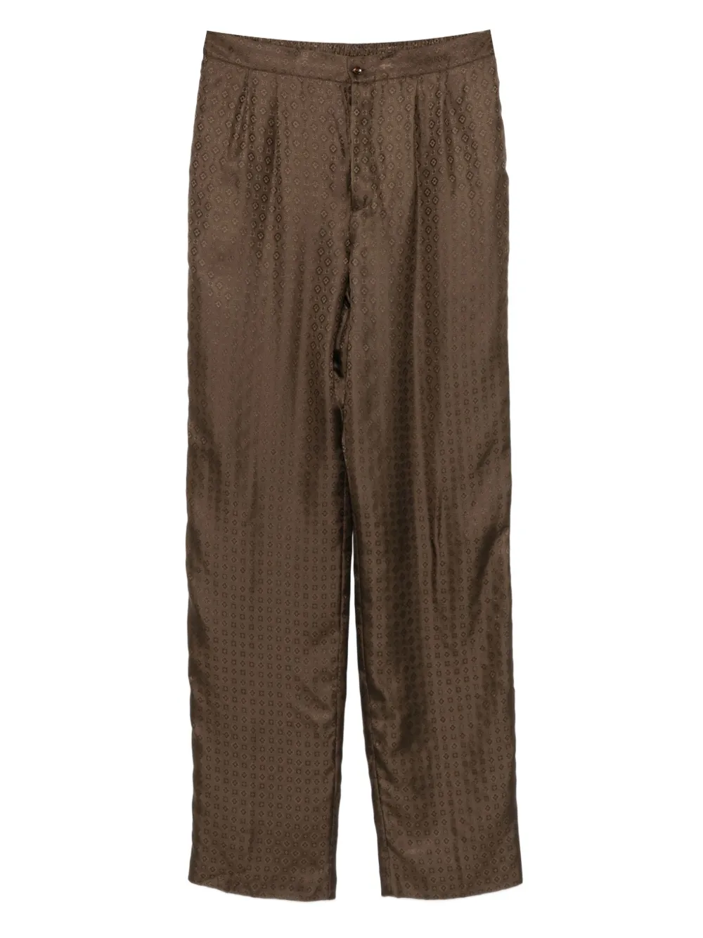 Saint Laurent button-fastening trousers | Brown | Image 1