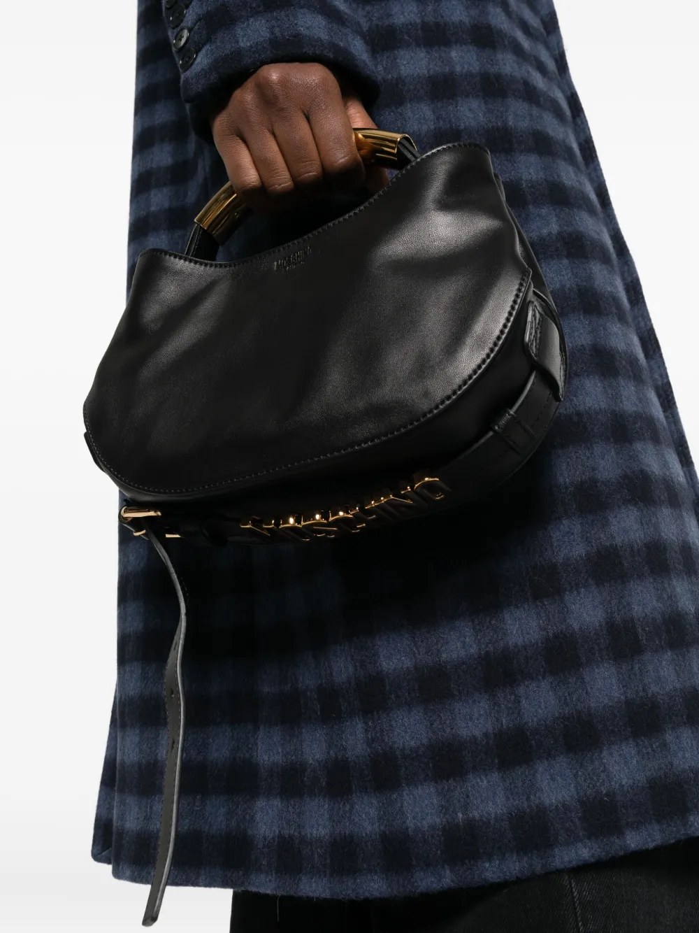 Moschino Handle Me tote bag - Zwart