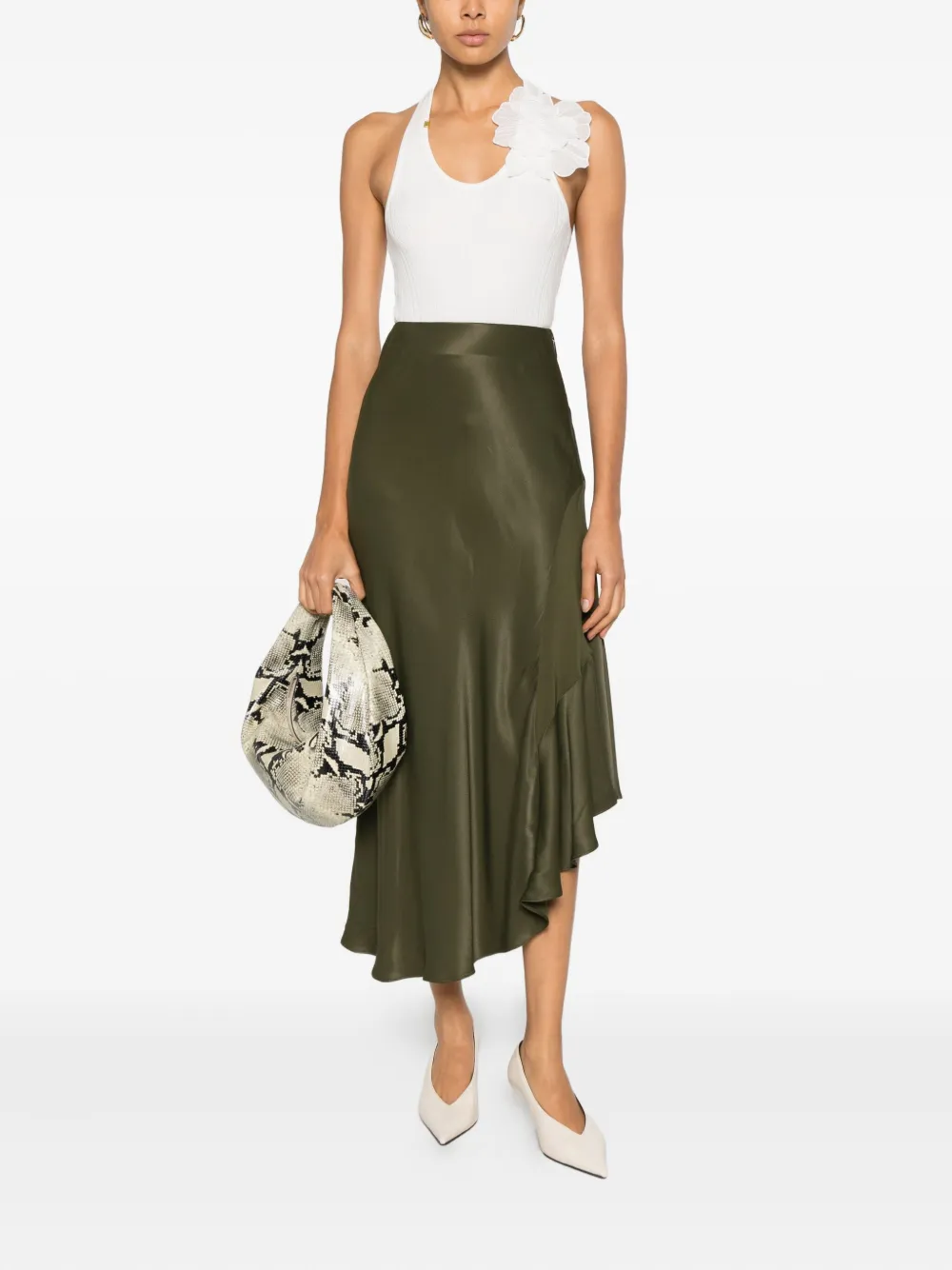 TWINSET ruffled skirt - Groen