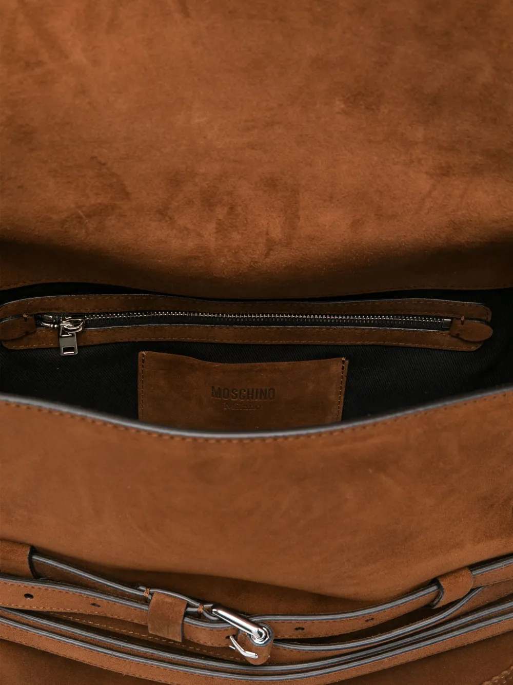 Moschino Medium Tie Me shopper met gespbandje Bruin