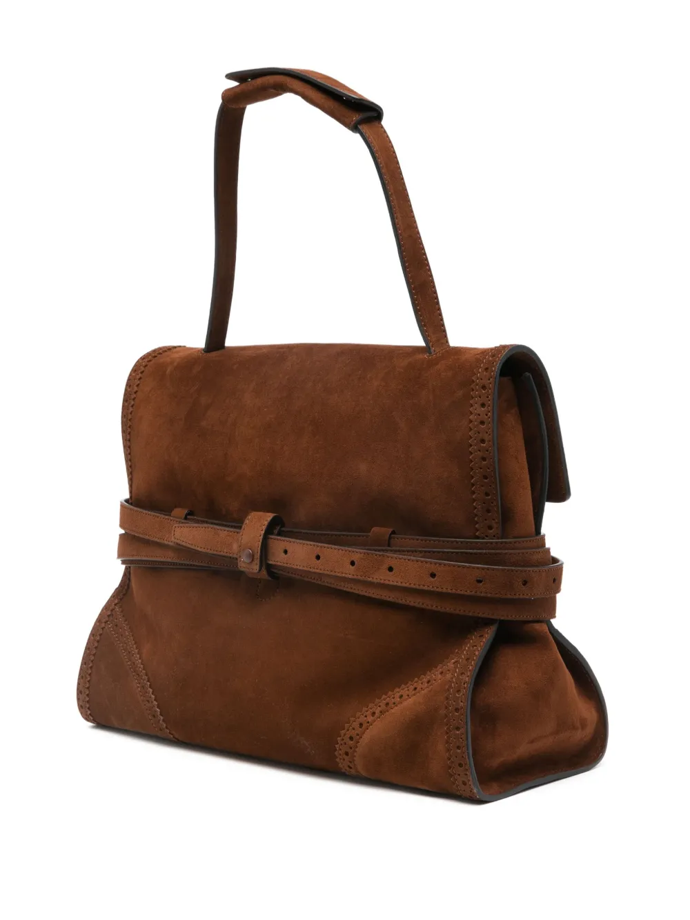 Moschino Medium Tie Me shopper met gespbandje Bruin