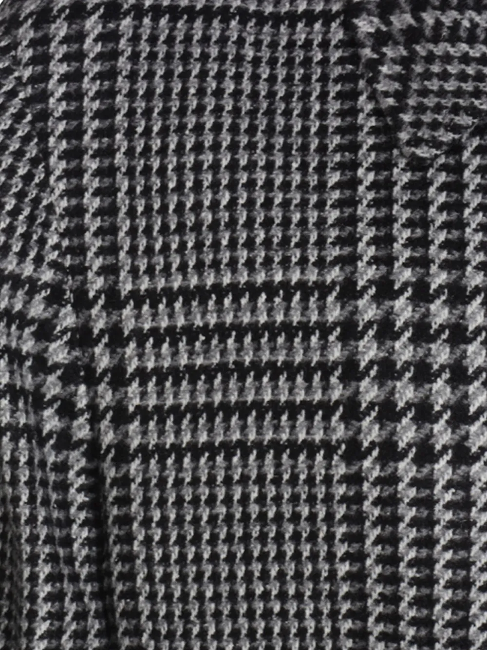 Zegna Jas met ceintuur en pied-de-poule print Grijs