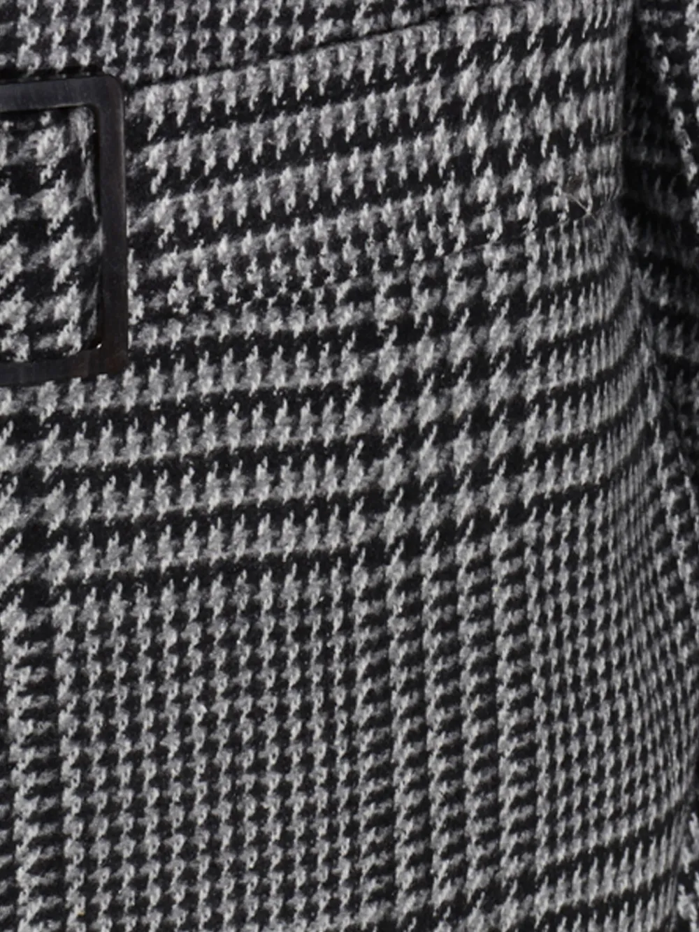 Zegna Jas met ceintuur en pied-de-poule print Grijs