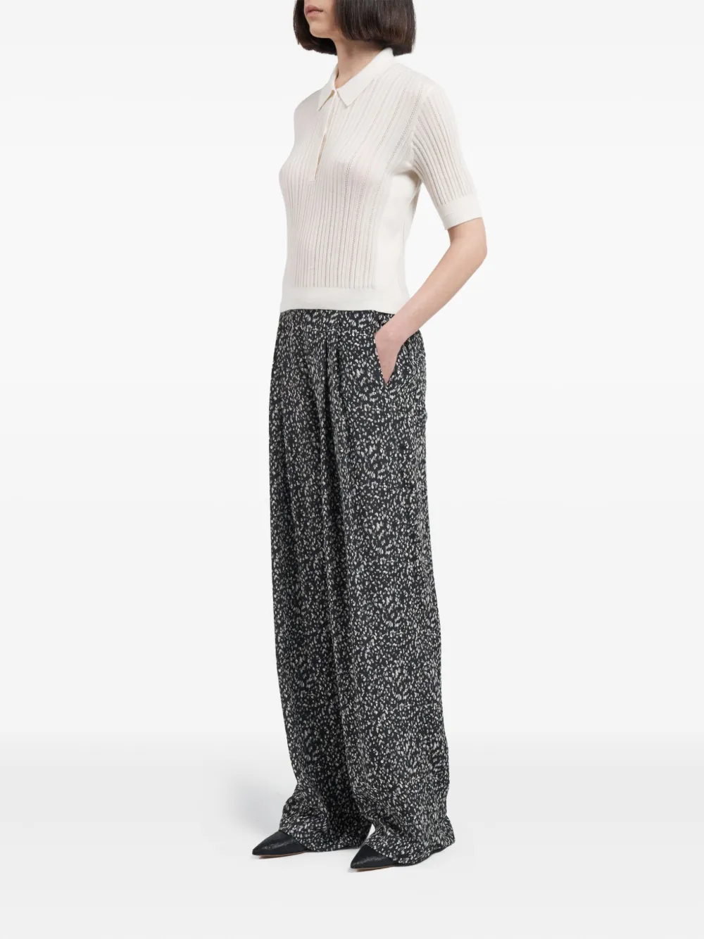 Maria McManus Polotop met korte mouwen - Beige