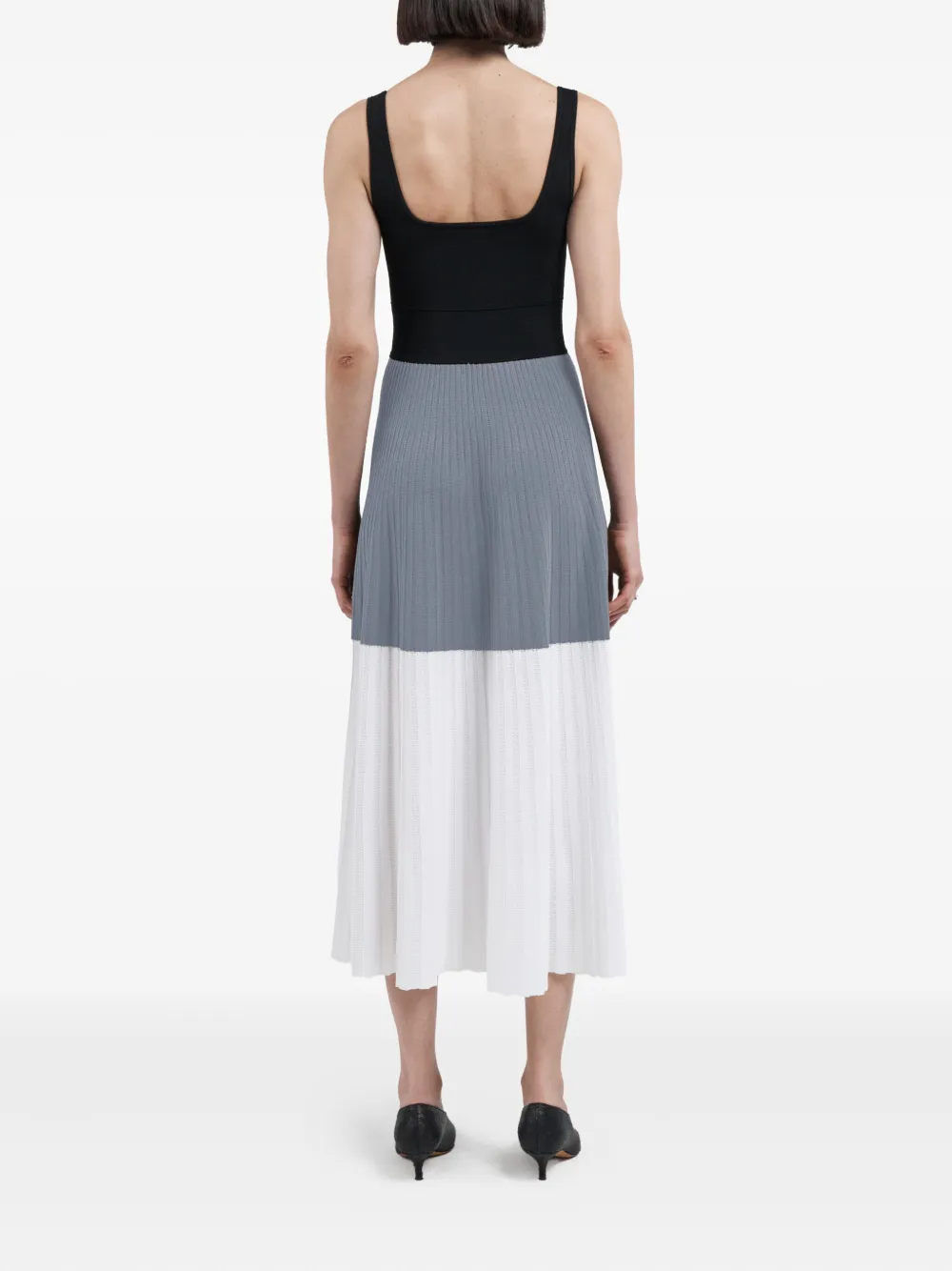 Maria McManus Midi-jurk met vierkante hals - Zwart