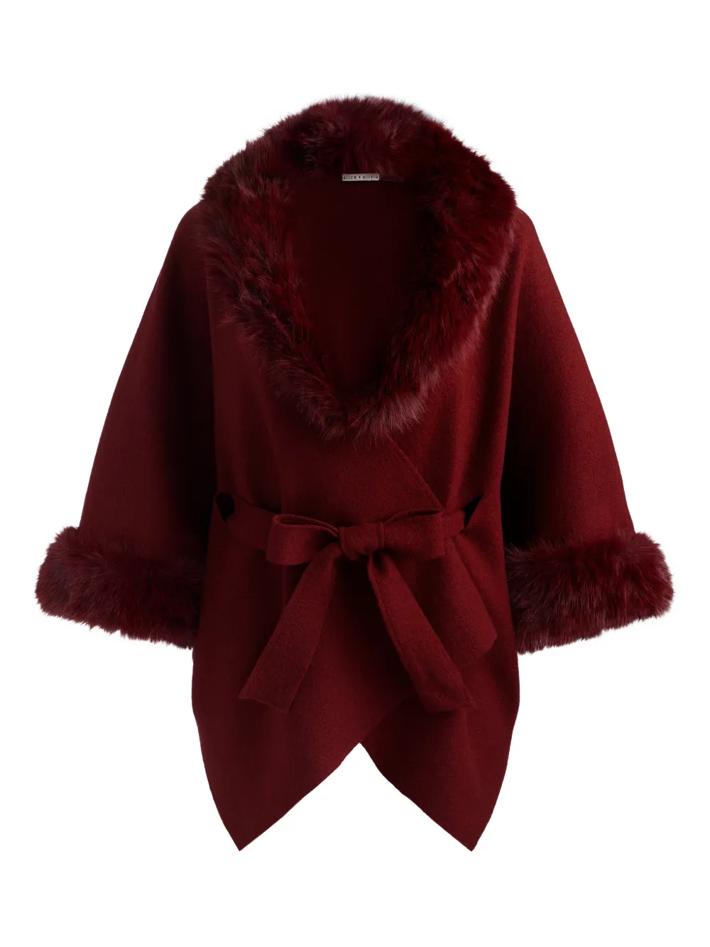 alice + olivia Joanne wool coat - Rosso