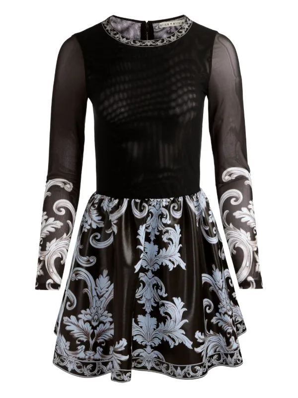 Alice + Olivia Chara Mini Dress - Black