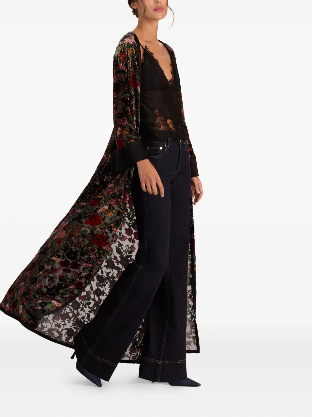 Alice And Olivia Nomi Coat In Black