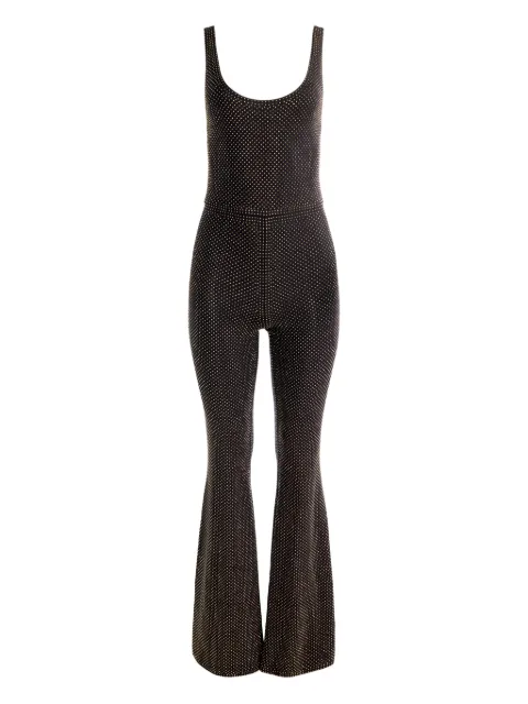 alice + olivia Teresa embellished flared-hem jumpsuit
