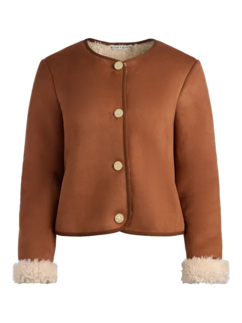 alice + olivia Alma suede jacket