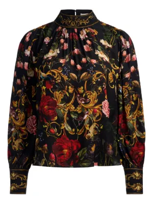 Alice + Olivia レースディテール ブラウス | レッド | FARFETCH JP