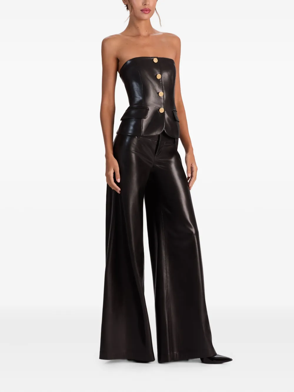 alice + olivia button strapless bustier top | Vests & Tank Tops | Image 2