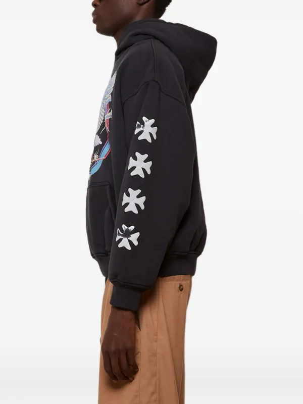 RHUDE Nothing Hill Eagle graphic-print Hoodie | Black | FARFETCH