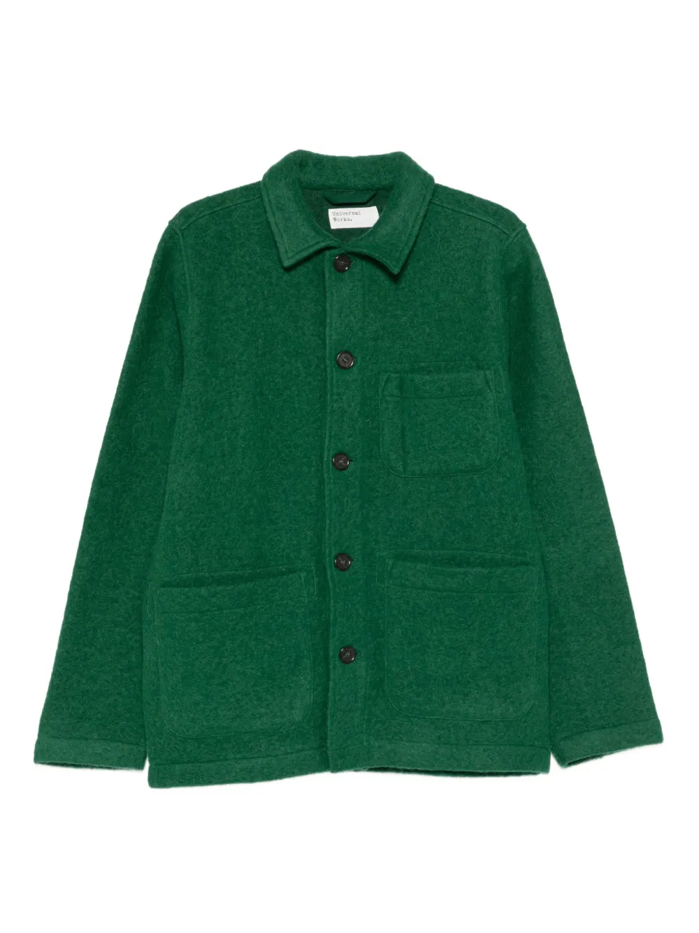 Universal Works pocket button overshirt | Green | Image 1