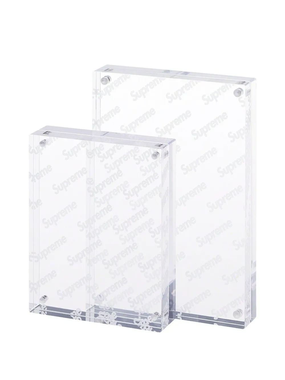 Supreme logo photo frame (set of two) | blanco | Image 1