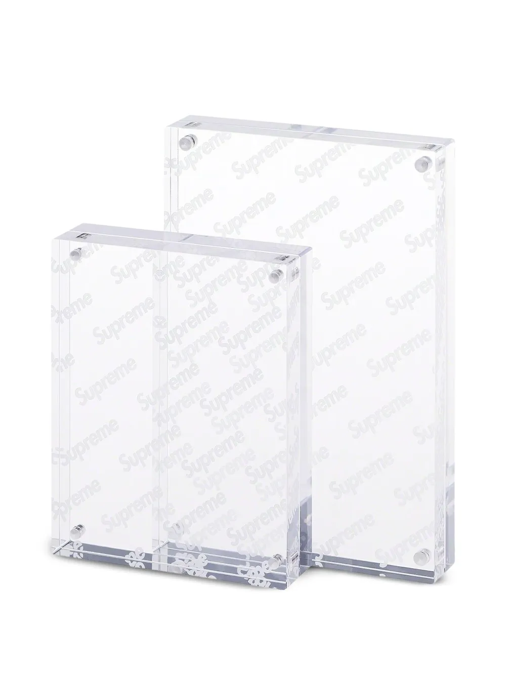 Supreme logo photo frame (set of two) | White | Image 1