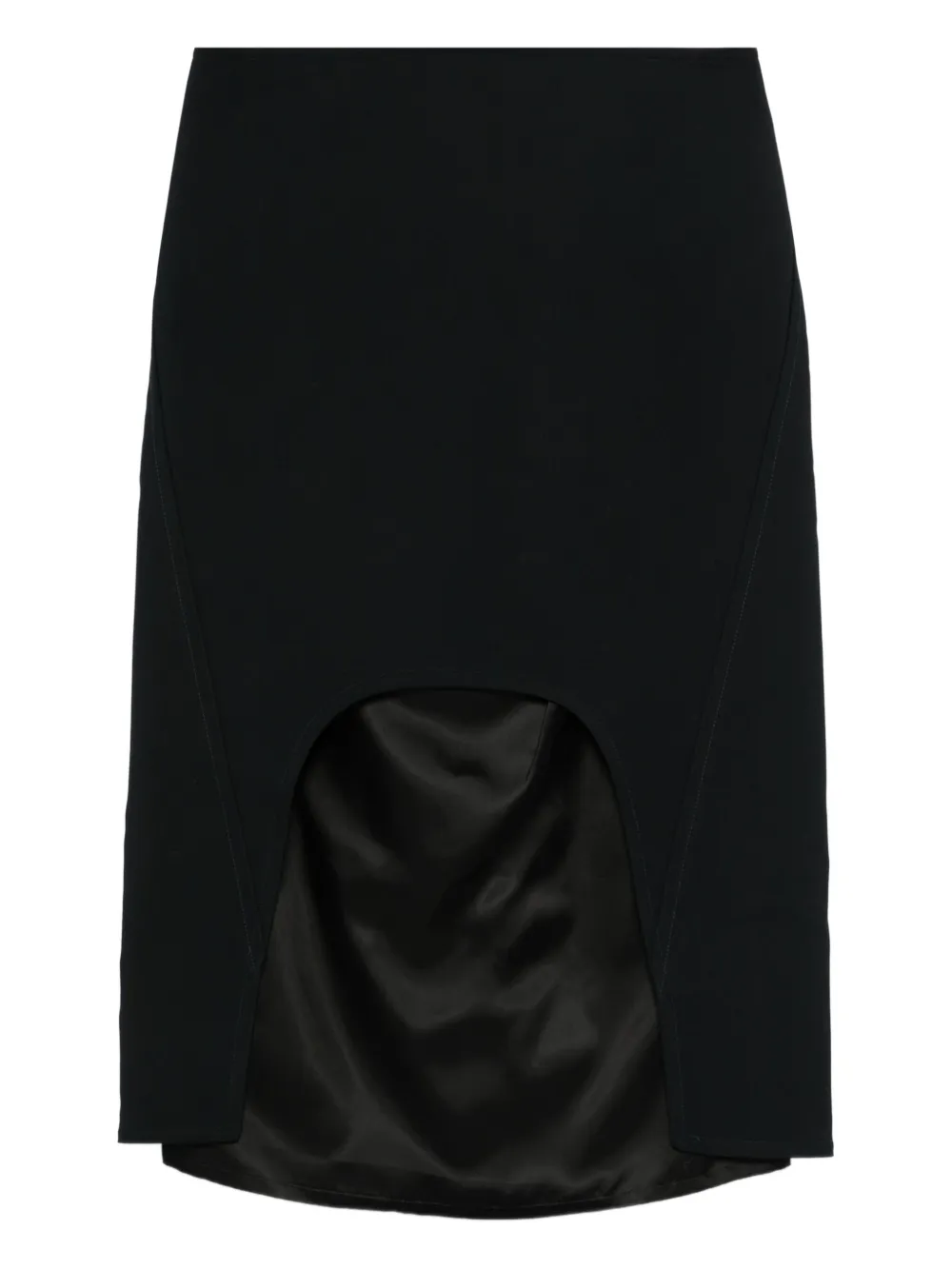 Plan C cut-out midi skirt | Blue | Image 1