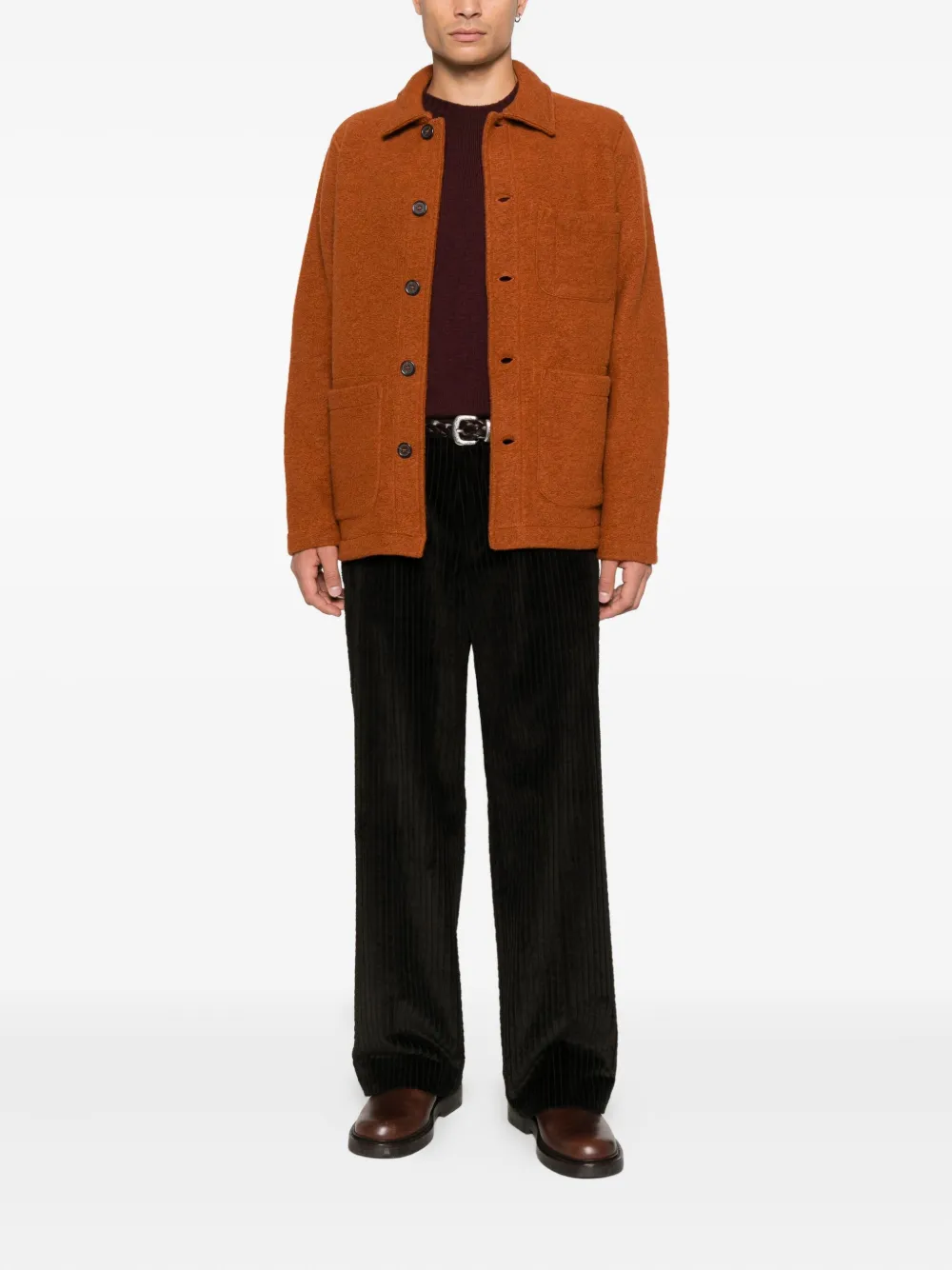 Universal Works pocket buttoned jacket | Shirt Jackets | Image 2