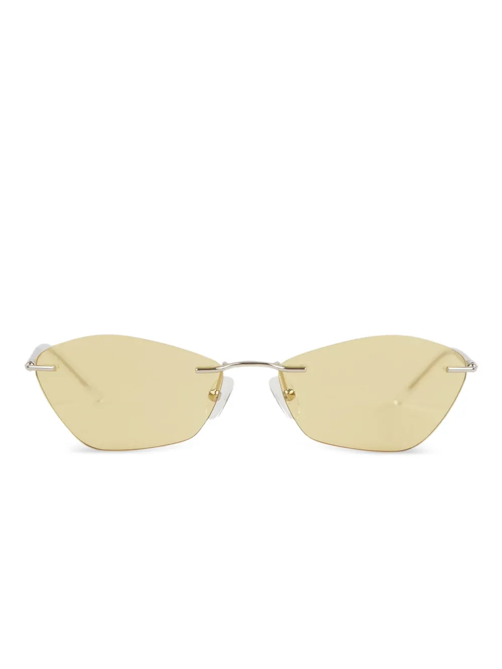 Alexander McQueen lentes de sol T-Bar | plateado | Image 1
