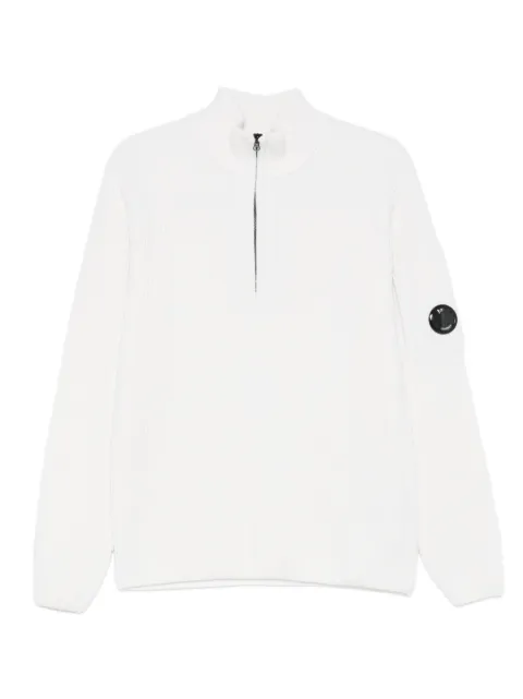 C.P. Company zip-up patch knitwear