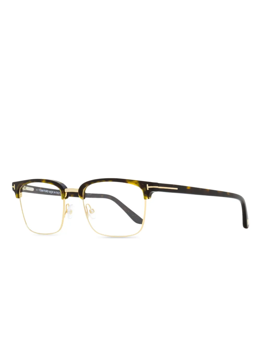 TOM FORD Eyewear rectangular-frame glasses | Brown | Image 1