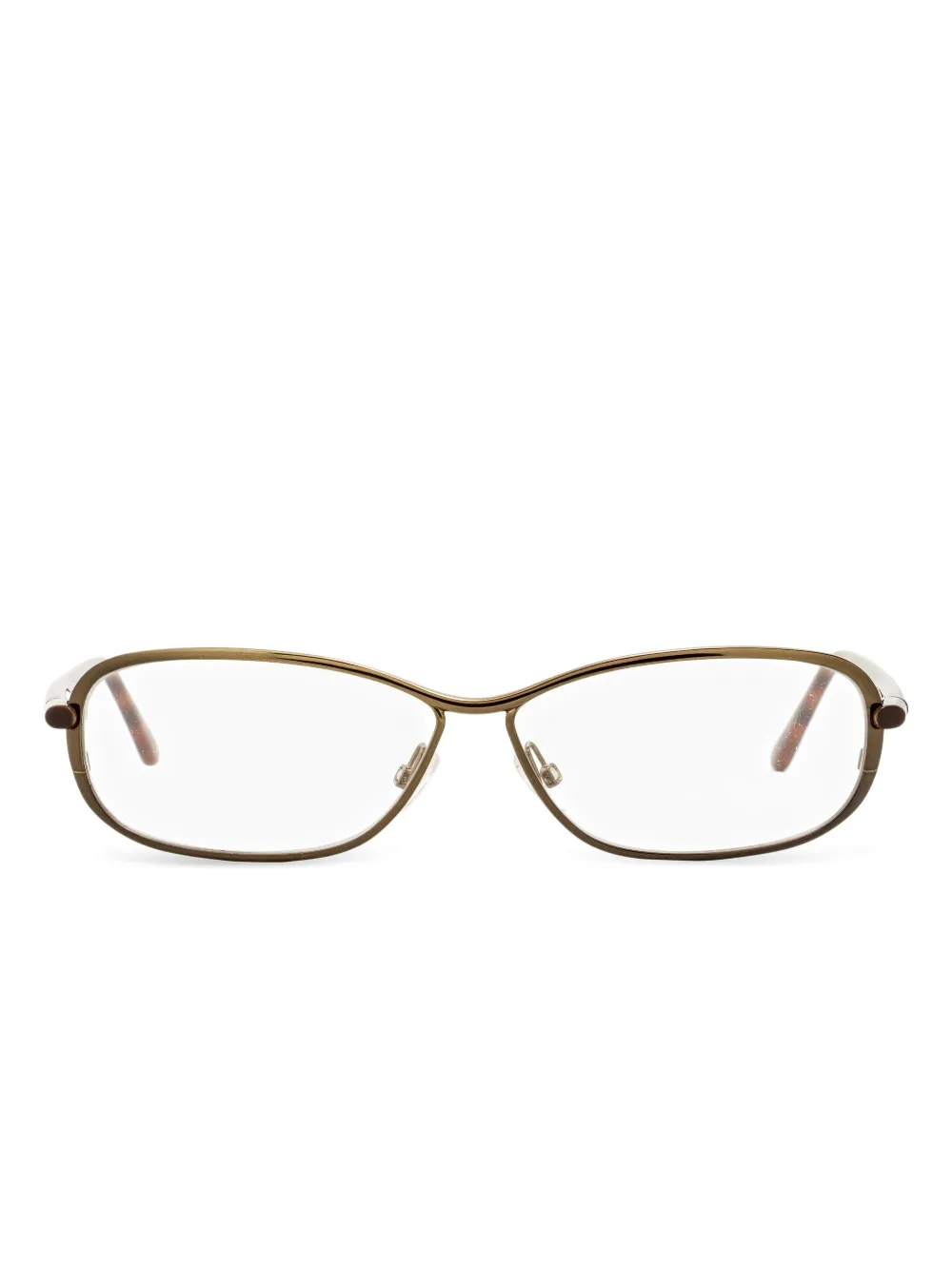 TOM FORD Eyewear lunettes de vue à plaquettes de nez | marron | Image 1