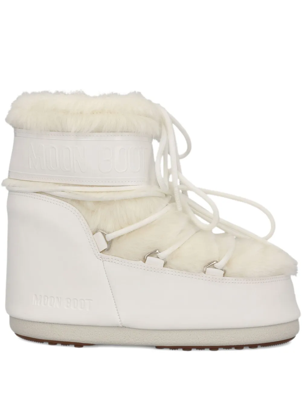 Moon Boot botas de pelo artificial con logo | blanco | Image 1