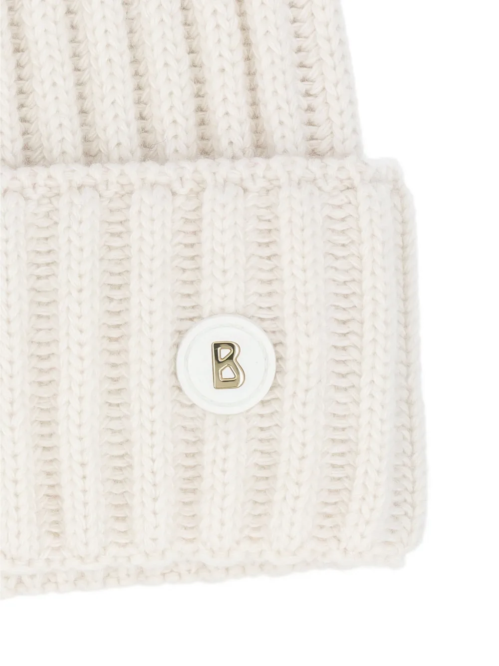 Bogner Pompom Logo Hat In Neutral
