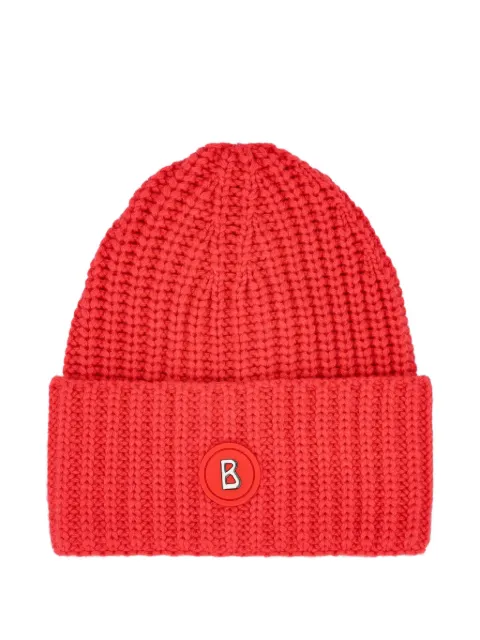 BOGNER ribbed logo-patch hat